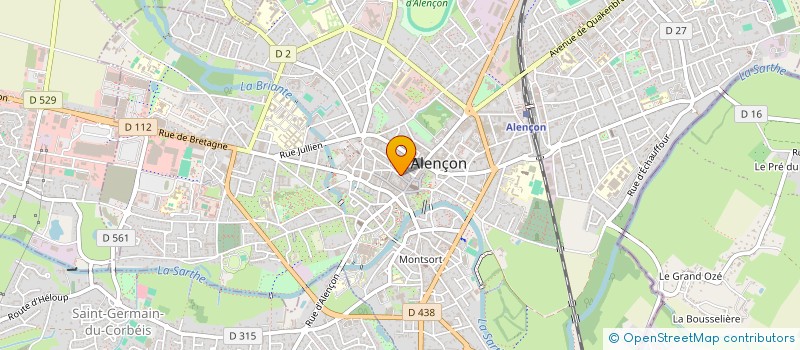 localisation de l'entreprise CABINET ETUDES REALISAT IMMOBI COMMERC à ALENCON
