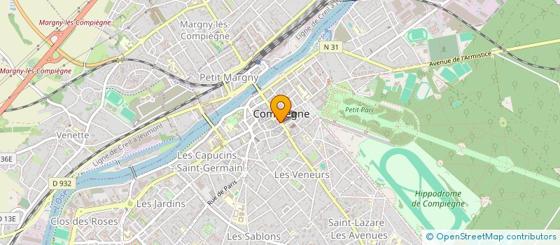 localisation de l'entreprise CABINET EUROP GESTION IMMOB TRANS  COMPIEGNE