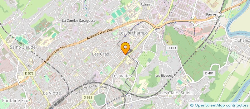 localisation de l'entreprise CABINET EUROPE EXPERTISE AUTOMOBILE  BESANCON