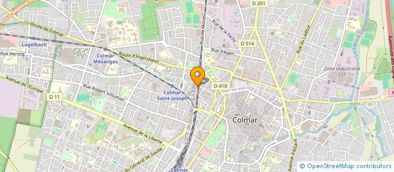 localisation de l'entreprise CABINET EUROPEEN DE COURTAGE à COLMAR