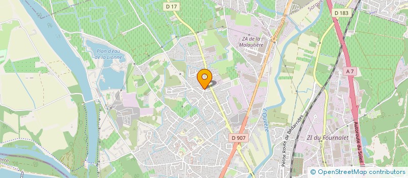 localisation de l'entreprise CABINET EUROPEEN PSYCHOLOG APPLIQ INDUST  SORGUES