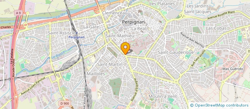 localisation de l'entreprise CABINET EUROPEEN TRANSACTION IMMOBILIERE  PERPIGNAN