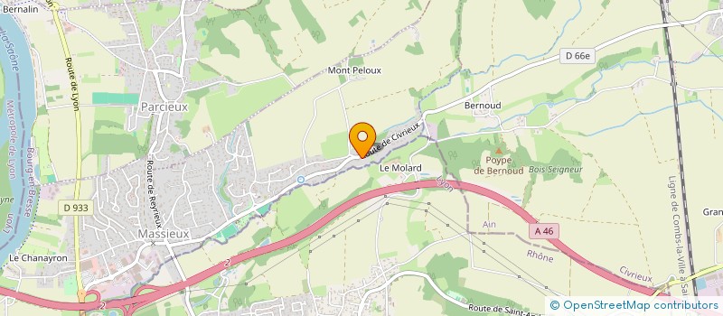 localisation de l'entreprise CABINET EXPERTISE BATIMENT  MASSIEUX