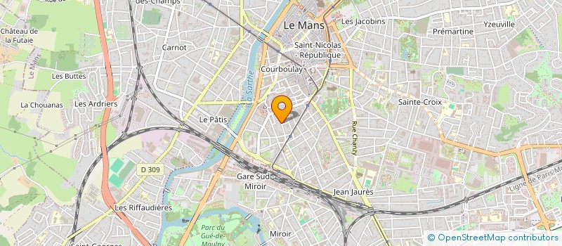 localisation de l'entreprise CABINET EXPERTISE COMPT JEAN ROUSTIER  LE MANS