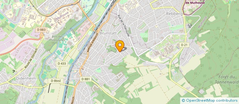 localisation de l'entreprise CABINET EXPERTISE COMPTABLE GERARD ROSSI à BRUNSTATT-DIDENHEIM