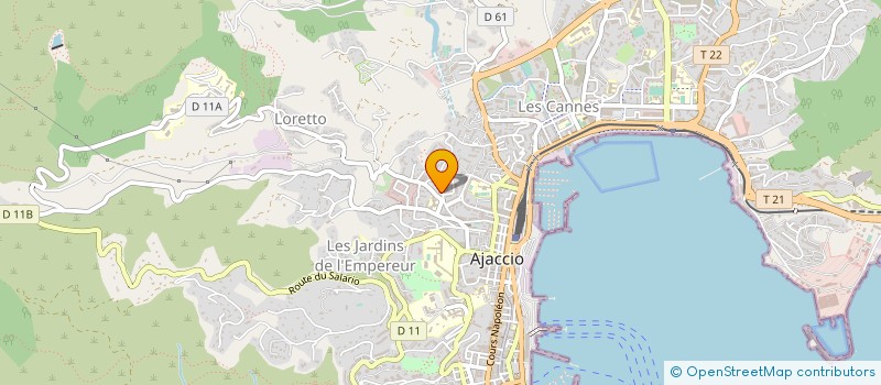 localisation de l'entreprise CABINET EXPERTISE DEBERGUE BATTESTI  AJACCIO