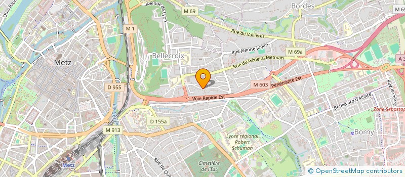 localisation de l'entreprise CABINET EXPERTISES AUTOMOBILES ABL  ARS LAQUENEXY