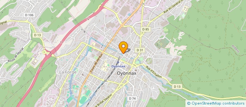 localisation de l'entreprise CABINET F & F NICOLETTI à OYONNAX