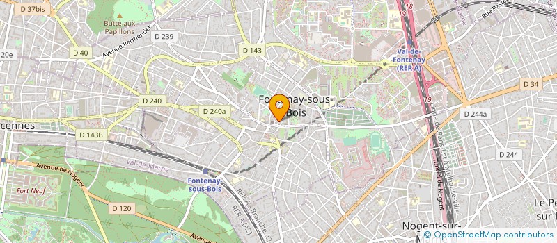 localisation de l'entreprise CABINET FAIVRE à FONTENAY-SOUS-BOIS