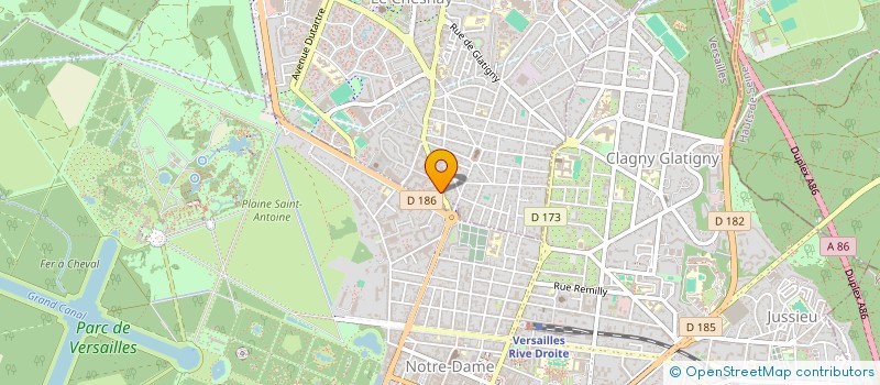 localisation de l'entreprise CABINET FAUCHER  LE CHESNAY-ROCQUENCOURT