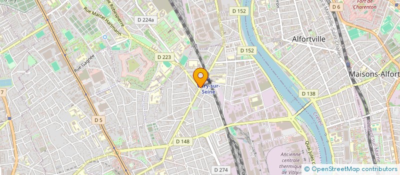 localisation de l'entreprise CABINET FAVREAU à VITRY-SUR-SEINE