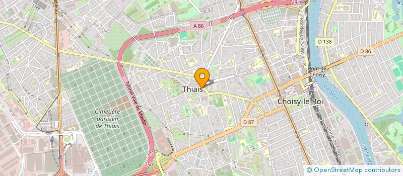 localisation de l'entreprise CABINET FAVREAU THIAIS  THIAIS