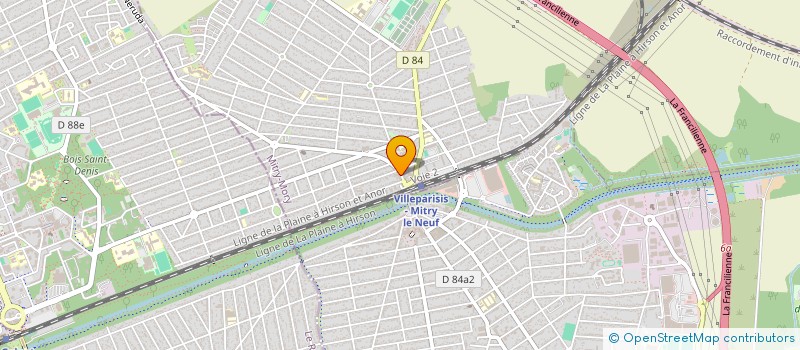 localisation de l'entreprise CABINET FAYAT ASSOCIES  CHESSY