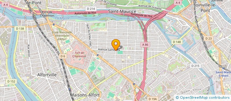 localisation de l'entreprise CABINET FERNET-GAMBETTA  MAISONS-ALFORT