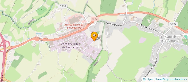 localisation de l'entreprise CABINET FLAMENT ET ASSOCIES à SAINT-MARTIN-BOULOGNE