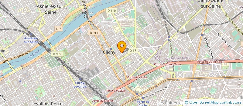 localisation de l'entreprise CABINET FLOURY à CLICHY