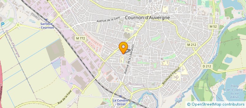 localisation de l'entreprise CABINET FOCH à COURNON-D'AUVERGNE