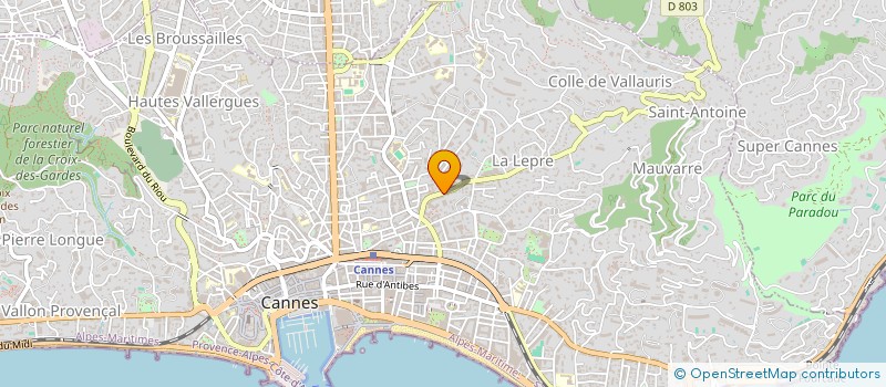 localisation de l'entreprise CABINET FORT à CANNES