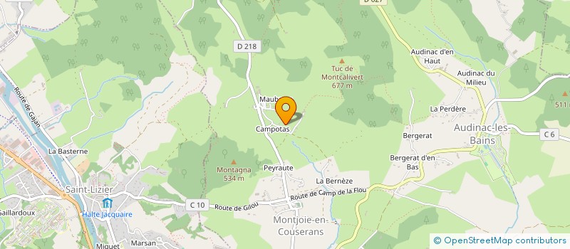 localisation de l'entreprise CABINET FOUNEAU à MONTJOIE-EN-COUSERANS