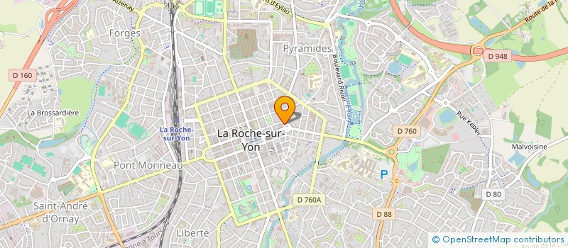 localisation de l'entreprise CABINET FRADIN RENAUD à LA ROCHE-SUR-YON
