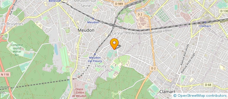 localisation de l'entreprise CABINET FRANCOISE BIONDI à MEUDON