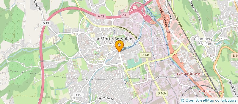 localisation de l'entreprise CABINET FREDERIC GASTEL à LA MOTTE-SERVOLEX