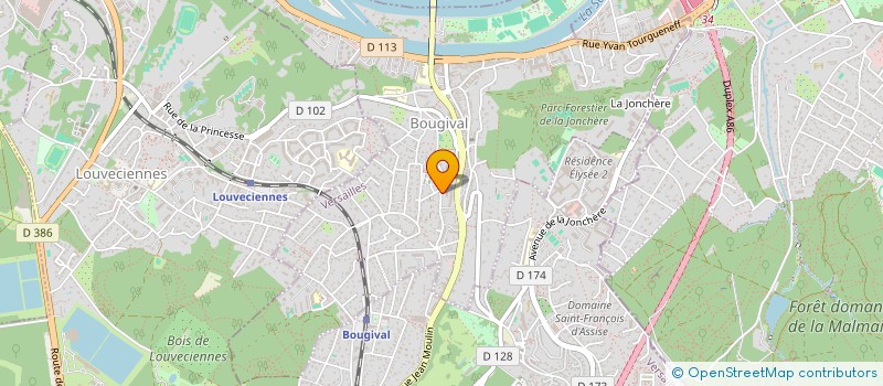 localisation de l'entreprise CABINET FRONTIN  BOUGIVAL