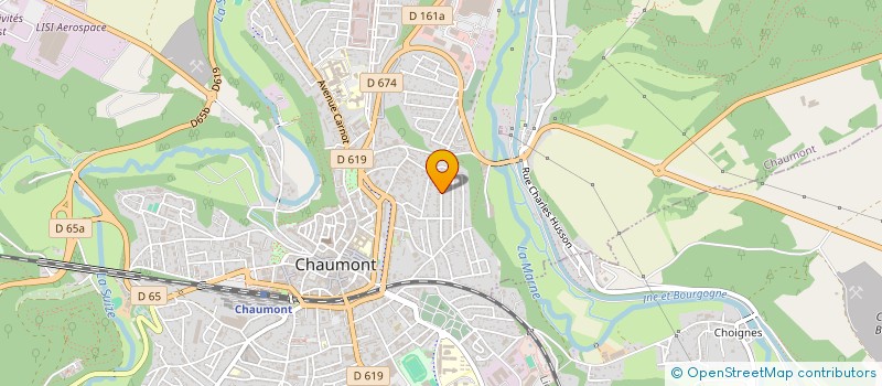 localisation de l'entreprise CABINET G ET H DEVAUX à CHAUMONT