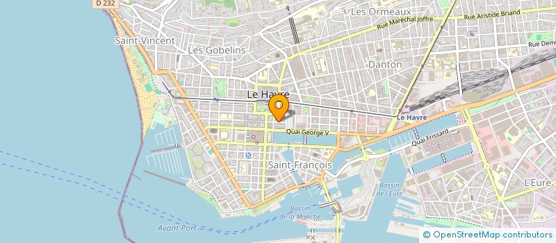 localisation de l'entreprise CABINET G HEBERT à LE HAVRE