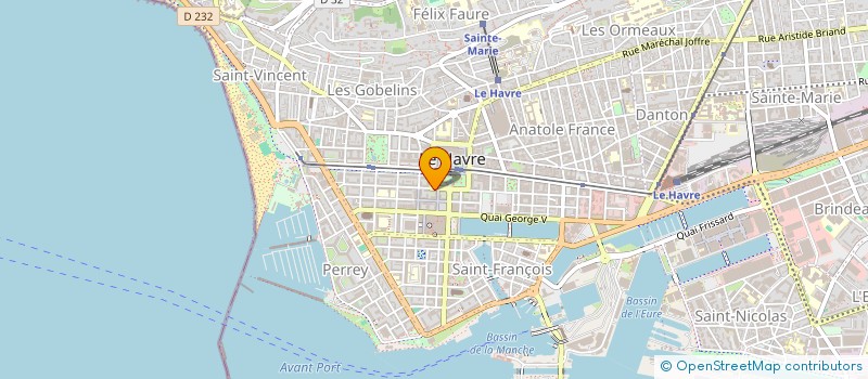 localisation de l'entreprise CABINET G MANNEVILLE  LE HAVRE