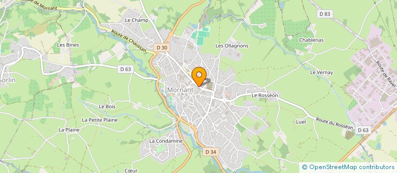 localisation de l'entreprise CABINET GAIA  MORNANT