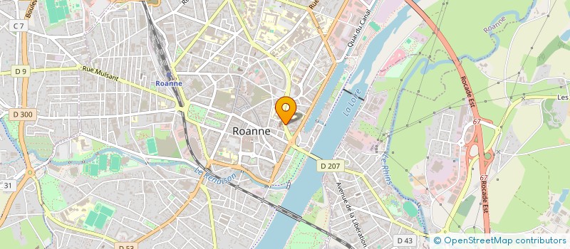 localisation de l'entreprise CABINET GAILLARD NEYRET ET ASSOCIES  ROANNE