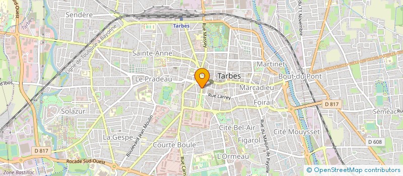 localisation de l'entreprise CABINET GAMBETTA  TARBES