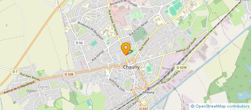 localisation de l'entreprise CABINET GAN-DAGNICOURT DORIAN ET DANIEL à CHAUNY
