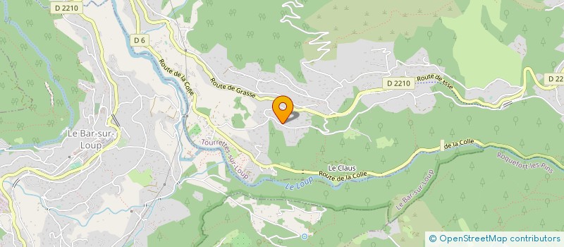 localisation de l'entreprise CABINET GASTAUD à TOURRETTES-SUR-LOUP