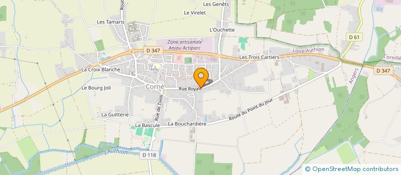 localisation de l'entreprise CABINET GAUTHIER CERUTTI  LOIRE-AUTHION