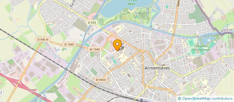 localisation de l'entreprise CABINET GEOLYS à ARMENTIERES