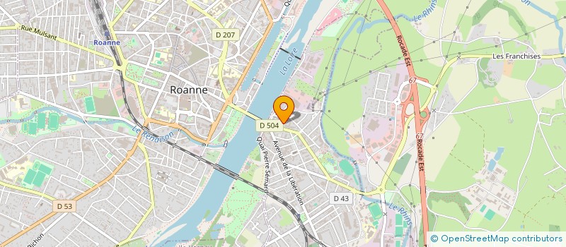 localisation de l'entreprise CABINET GEORGES ET VIENNET  LE COTEAU