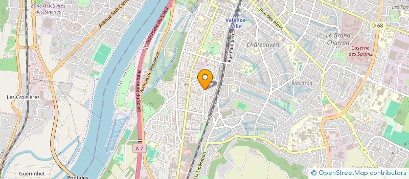 localisation de l'entreprise CABINET GERARD LEGRAND à VALENCE