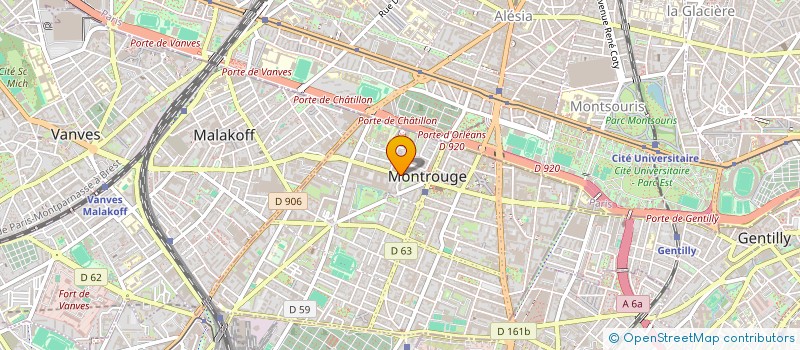 localisation de l'entreprise CABINET GERARDOT à MONTROUGE