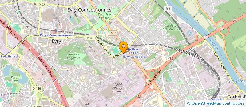 localisation de l'entreprise CABINET GERMAIN ALTER AUDIT  EVRY-COURCOURONNES