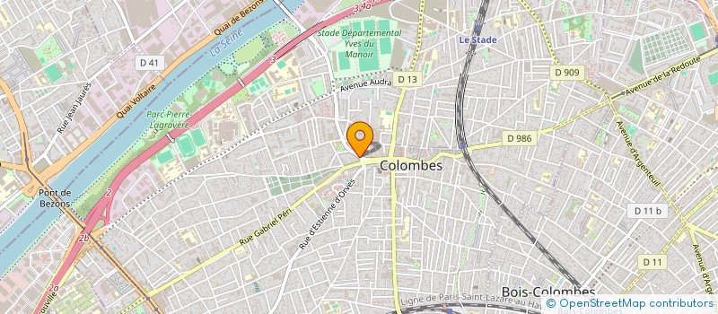 localisation de l'entreprise CABINET GEST IMMOB B Y LE GOFF à COLOMBES