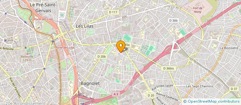 localisation de l'entreprise CABINET GESTI-CONSEIL PME à BAGNOLET