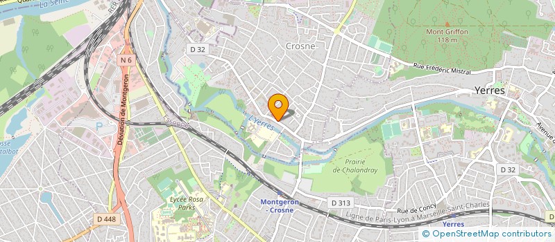 localisation de l'entreprise CABINET GESTION EXPERTISE COMPTABLE à CROSNE