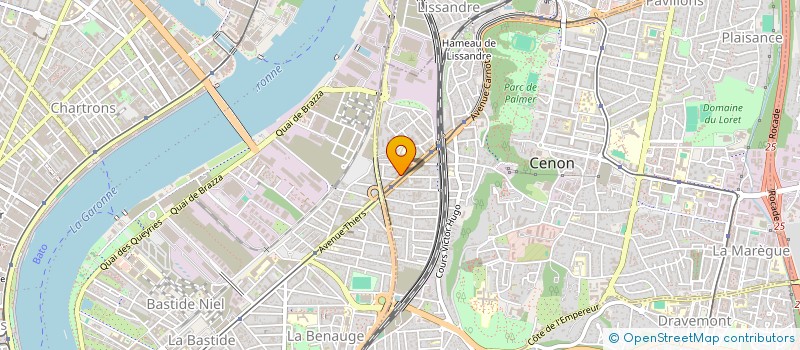 localisation de l'entreprise CABINET GESTION EXPERTISE D'AQUITAINE à CENON