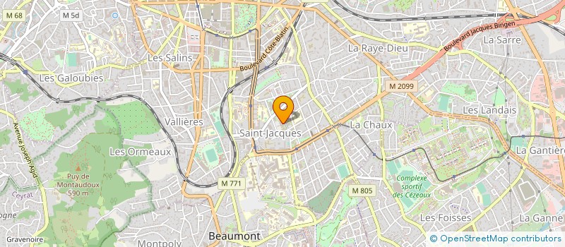 localisation de l'entreprise CABINET GHALEM ET ASSOCIES  CLERMONT-FERRAND