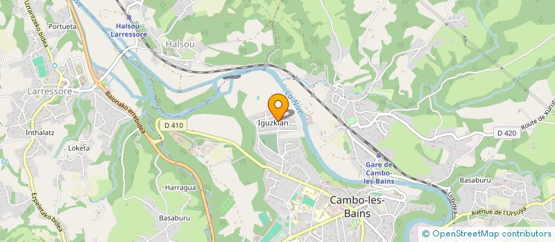 localisation de l'entreprise CABINET GILLES DUFOURCQ - EURL DE GEOMETRE EXPERT à CAMBO-LES-BAINS