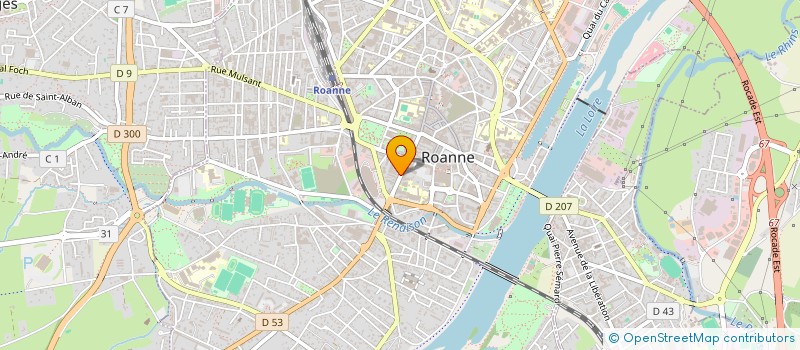 localisation de l'entreprise CABINET GINET  ROANNE