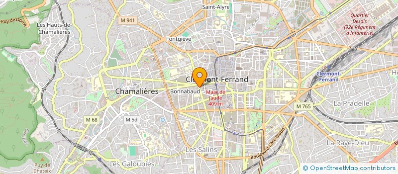 localisation de l'entreprise CABINET GIOUX à CLERMONT-FERRAND