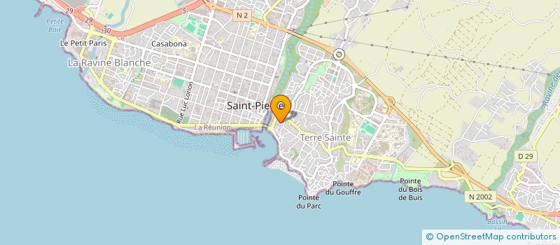 localisation de l'entreprise CABINET GIRONCEL-RIVIERE  SAINT-PIERRE